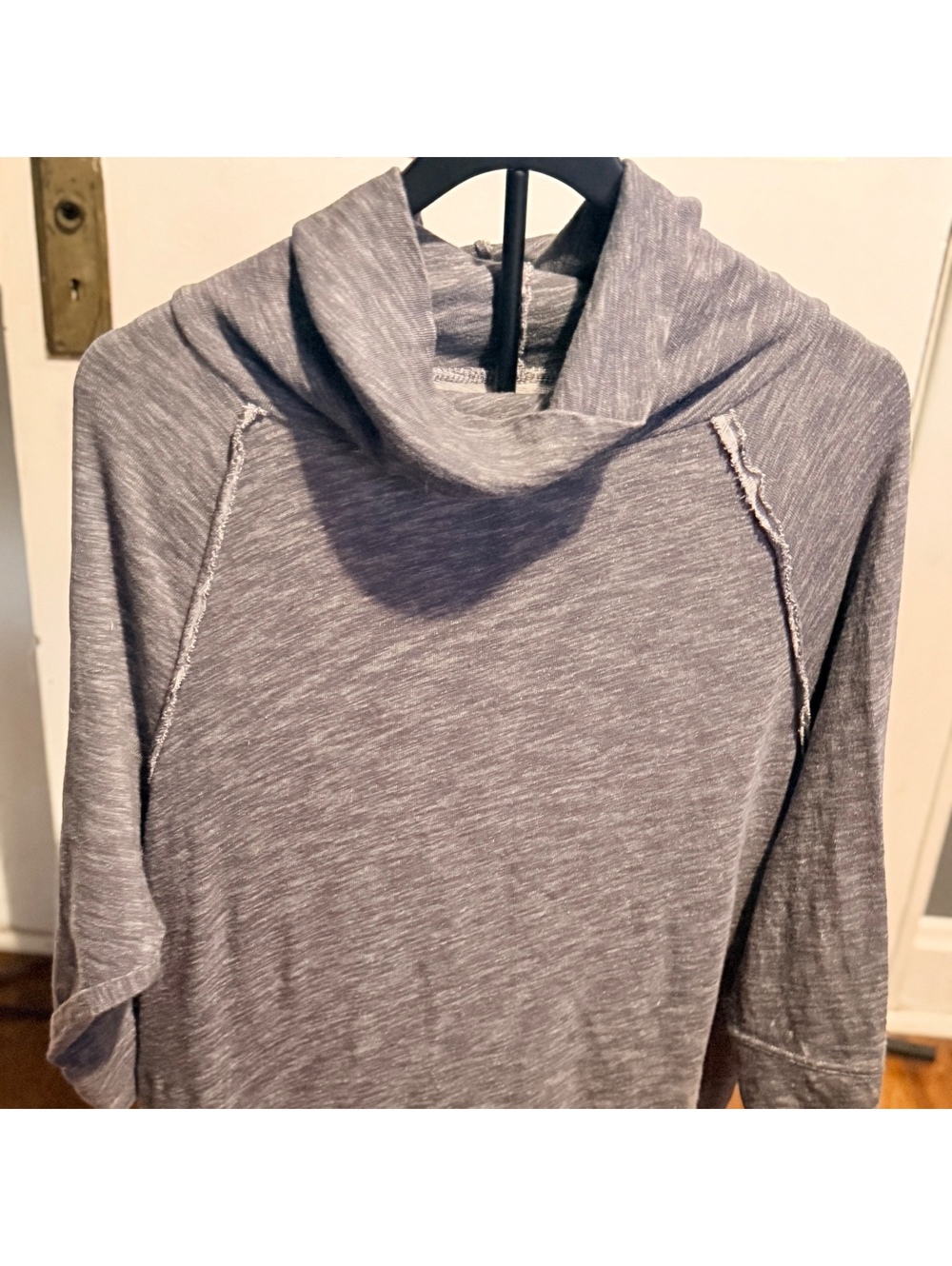Free People Beach One Body Heather Gray Cowl Neck Tunic